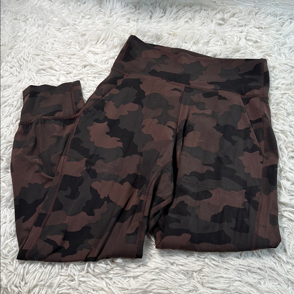 Lululemon Align Jogger Crop *23" Heritage 365 Camo Brown Earth Multi
